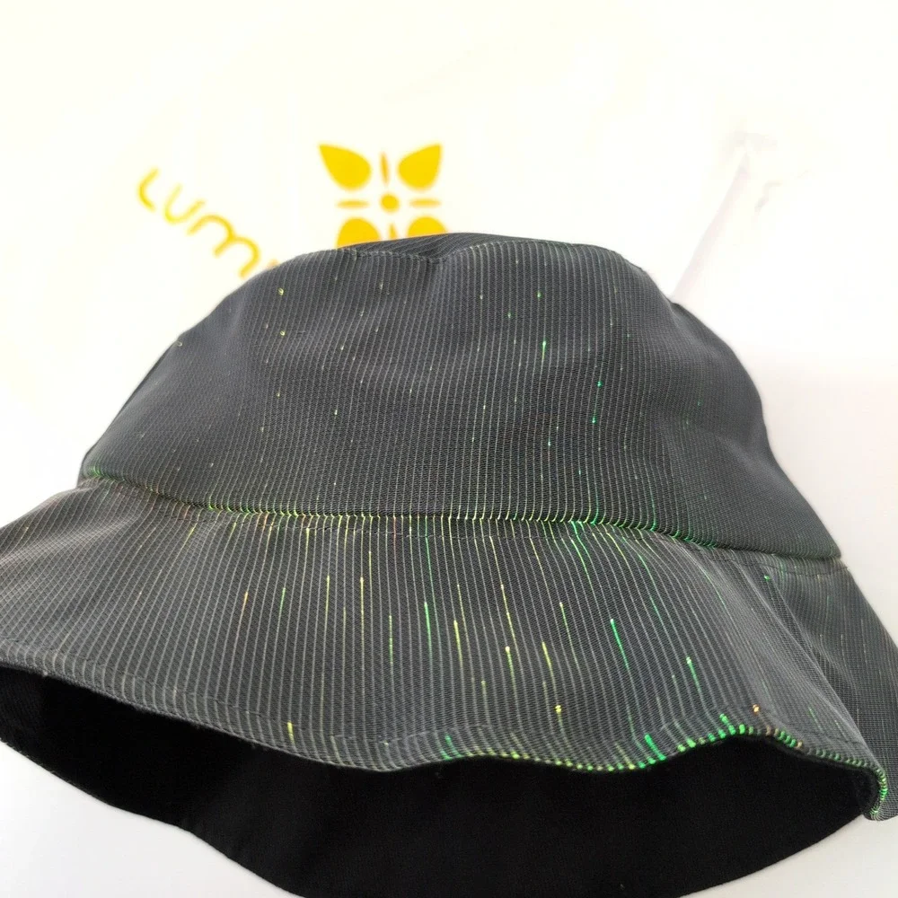 LumiSonata Fiber‎ Optic LED Light Up Bucket Hat Festival Rave Wear Multi-Color